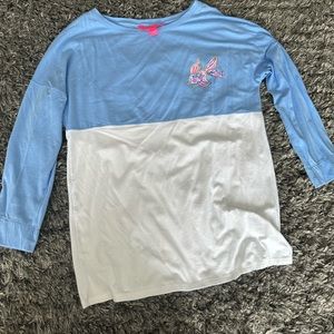 Lilly Pultzer long sleeved Top with colorful fish detail